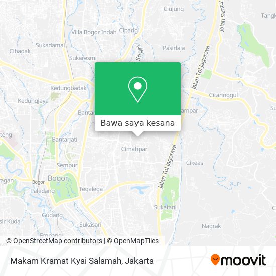 Peta Makam Kramat Kyai Salamah