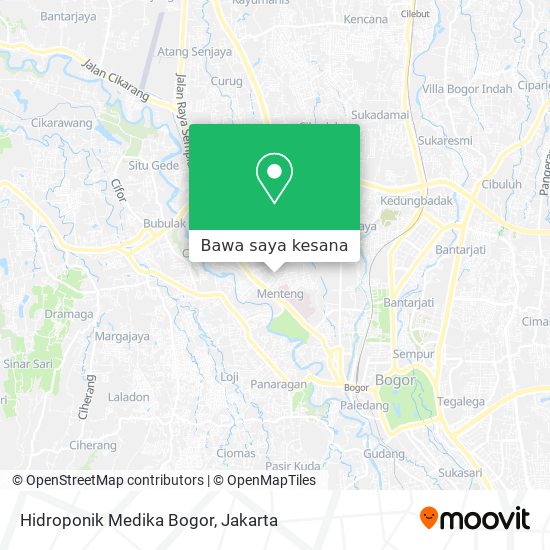 Peta Hidroponik Medika Bogor