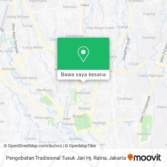 Peta Pengobatan Tradisional Tusuk Jari Hj. Ratna
