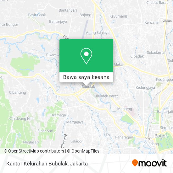 Peta Kantor Kelurahan Bubulak