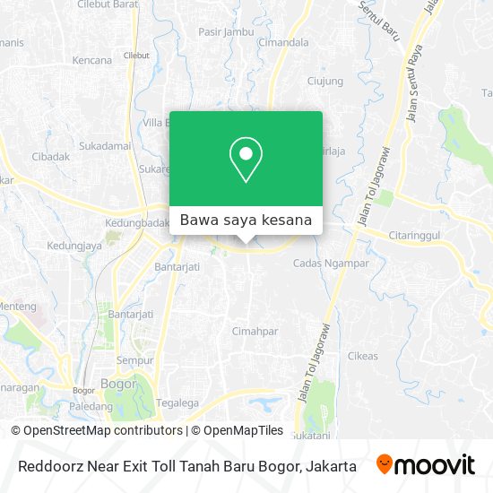 Peta Reddoorz Near Exit Toll Tanah Baru Bogor