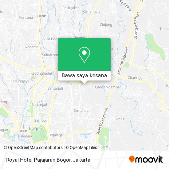 Peta Royal Hotel Pajajaran Bogor