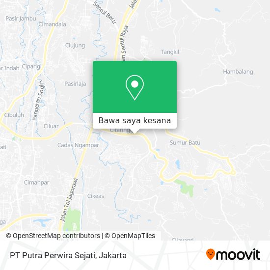 Peta PT Putra Perwira Sejati