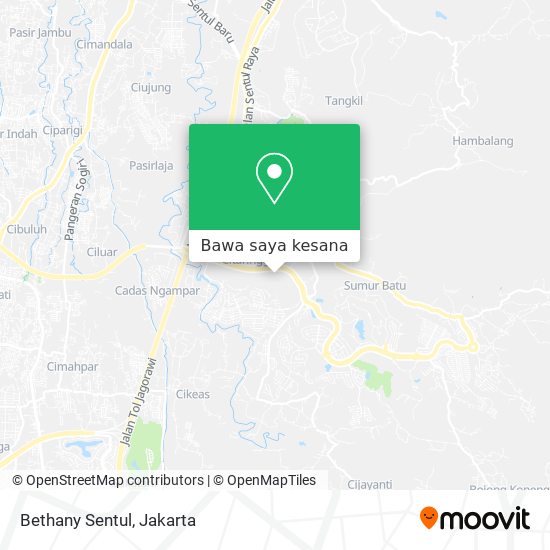 Peta Bethany Sentul