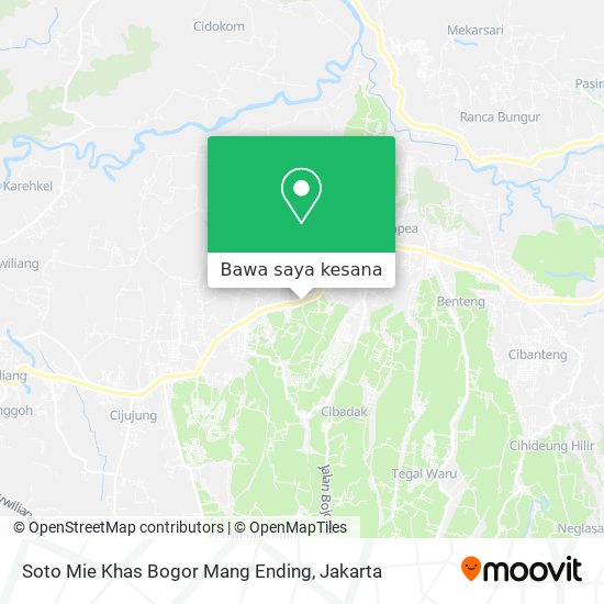 Peta Soto Mie Khas Bogor Mang Ending