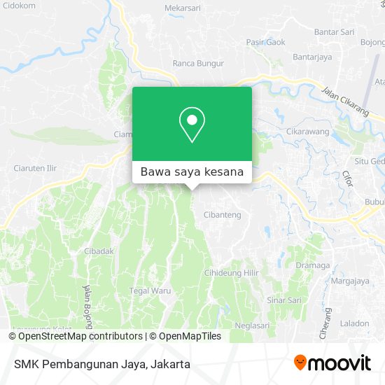 Peta SMK Pembangunan Jaya