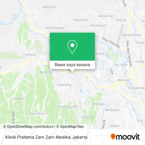 Peta Klinik Pratama Zam Zam Medika