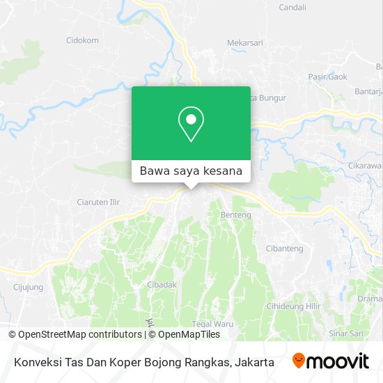Peta Konveksi Tas Dan Koper Bojong Rangkas