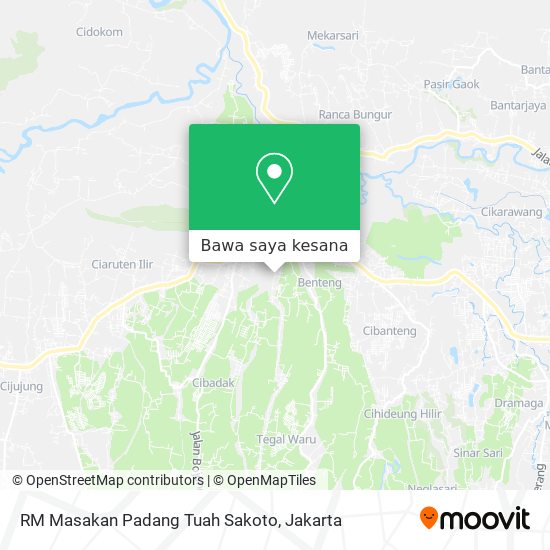 Peta RM Masakan Padang Tuah Sakoto