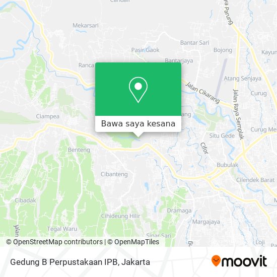Peta Gedung B Perpustakaan IPB