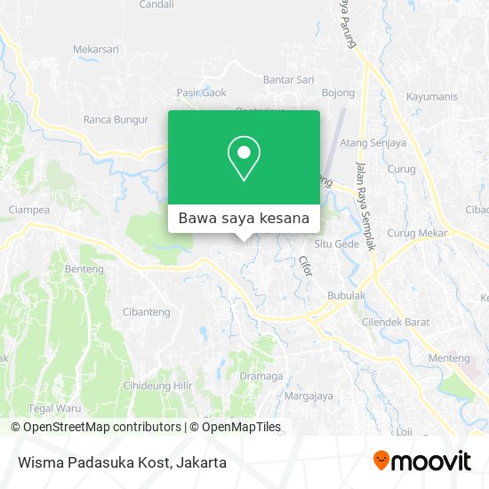 Peta Wisma Padasuka Kost