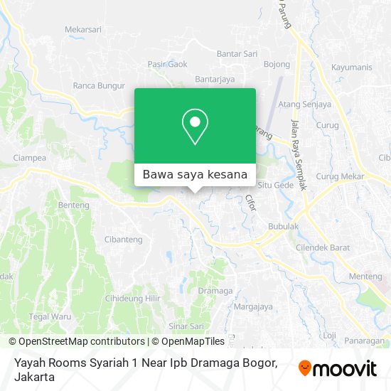 Peta Yayah Rooms Syariah 1 Near Ipb Dramaga Bogor