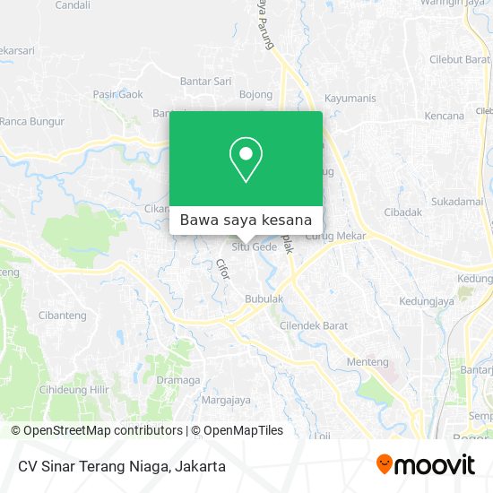 Peta CV Sinar Terang Niaga