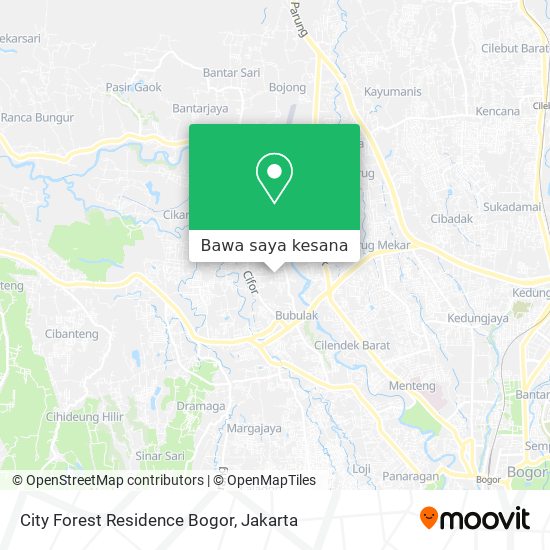 Peta City Forest Residence Bogor