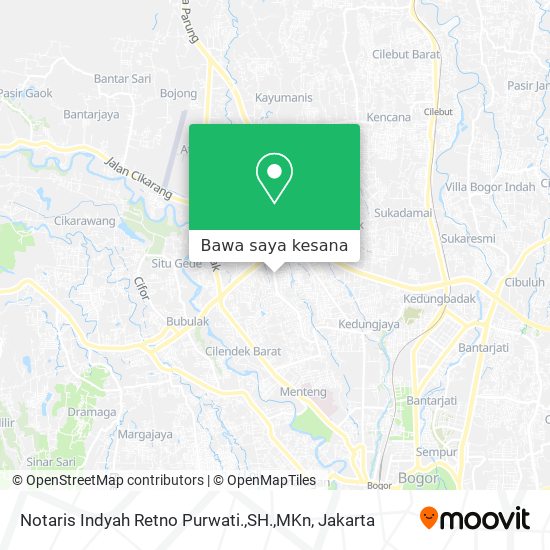 Peta Notaris Indyah Retno Purwati.,SH.,MKn