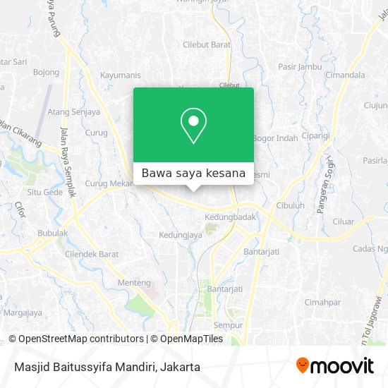 Peta Masjid Baitussyifa Mandiri