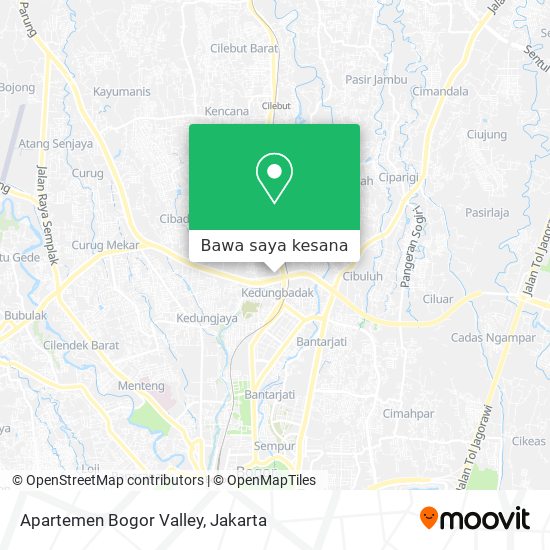 Peta Apartemen Bogor Valley