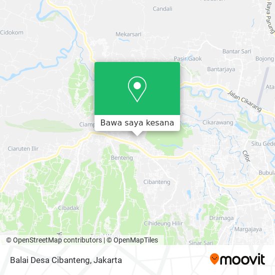 Peta Balai Desa Cibanteng