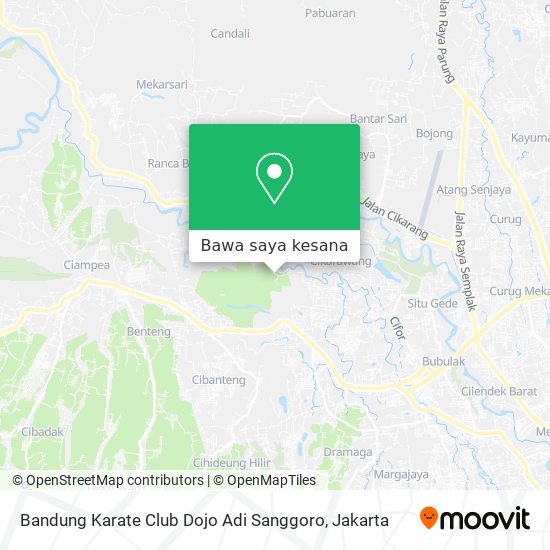Peta Bandung Karate Club Dojo Adi Sanggoro