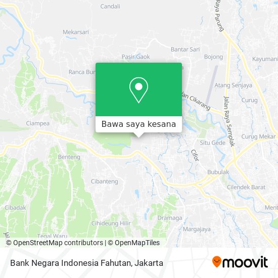Peta Bank Negara Indonesia Fahutan
