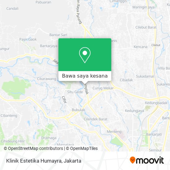 Peta Klinik Estetika Humayra