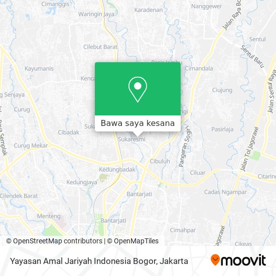 Peta Yayasan Amal Jariyah Indonesia Bogor