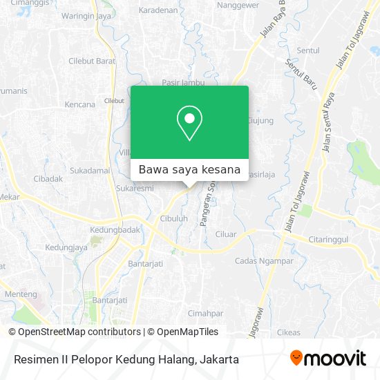 Peta Resimen II Pelopor Kedung Halang