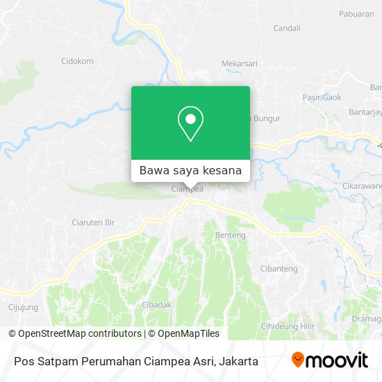 Peta Pos Satpam Perumahan Ciampea Asri