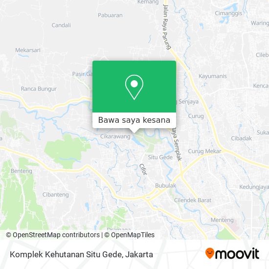 Peta Komplek Kehutanan Situ Gede