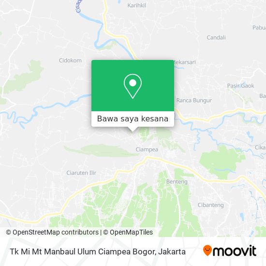 Peta Tk Mi Mt Manbaul Ulum Ciampea Bogor