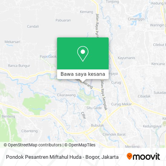 Peta Pondok Pesantren Miftahul Huda - Bogor