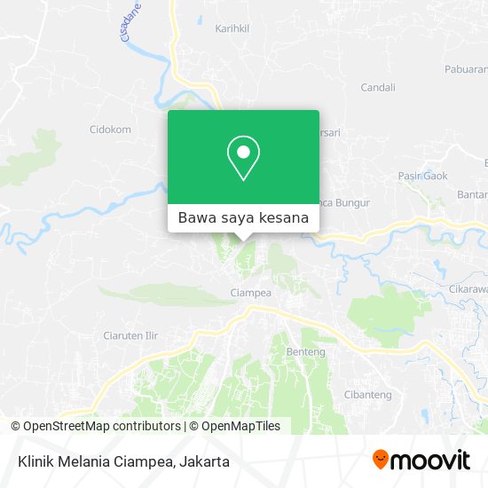 Peta Klinik Melania Ciampea