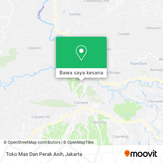 Peta Toko Mas Dan Perak Asih
