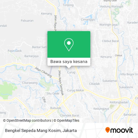 Peta Bengkel Sepeda Mang Kosim