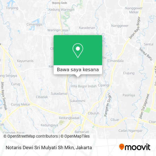 Peta Notaris Dewi Sri Mulyati Sh Mkn