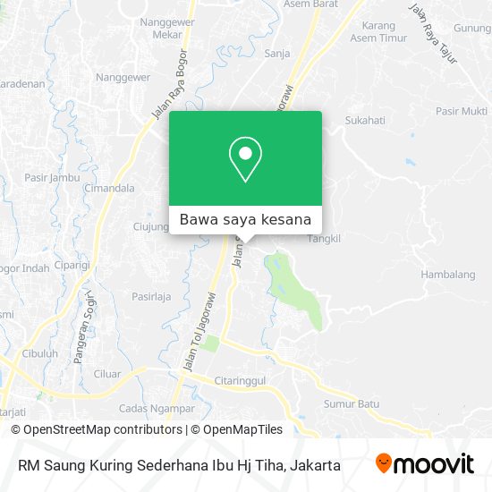 Peta RM Saung Kuring Sederhana Ibu Hj Tiha