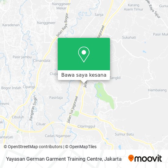 Peta Yayasan German Garment Training Centre