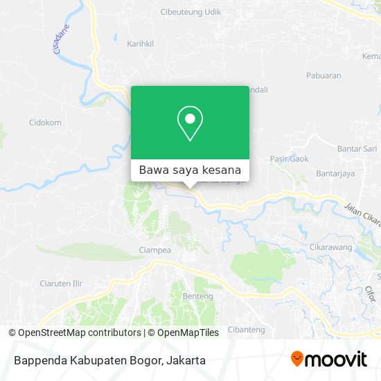 Peta Bappenda Kabupaten Bogor