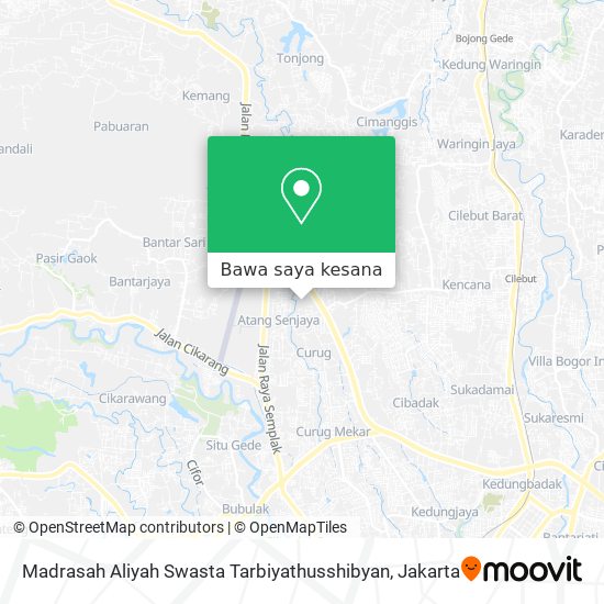 Peta Madrasah Aliyah Swasta Tarbiyathusshibyan