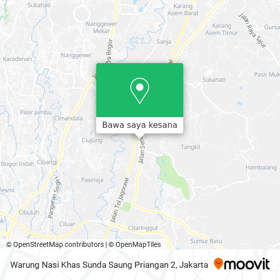Peta Warung Nasi Khas Sunda Saung Priangan 2