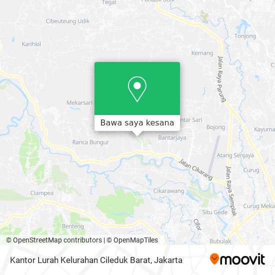 Peta Kantor Lurah Kelurahan Cileduk Barat