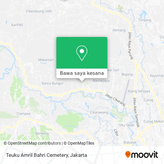 Peta Teuku Amril Bahri Cemetery