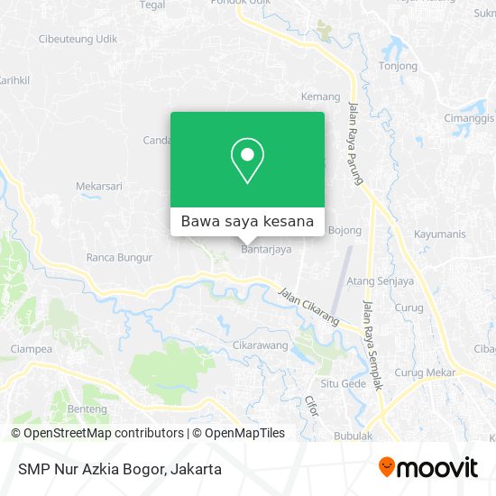 Peta SMP Nur Azkia Bogor