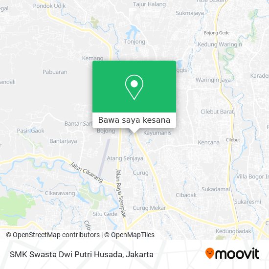 Peta SMK Swasta Dwi Putri Husada