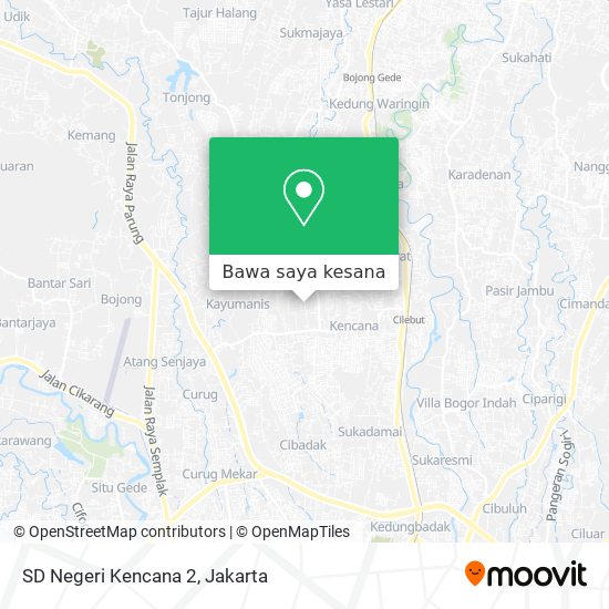 Peta SD Negeri Kencana 2
