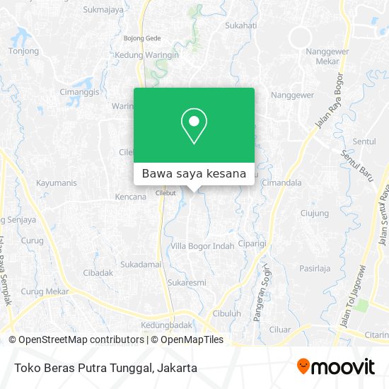 Peta Toko Beras Putra Tunggal