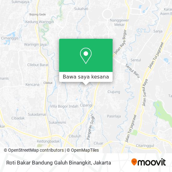 Peta Roti Bakar Bandung Galuh Binangkit