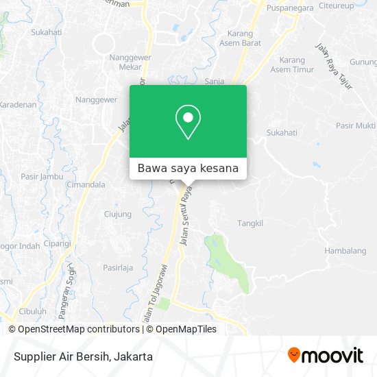 Peta Supplier Air Bersih