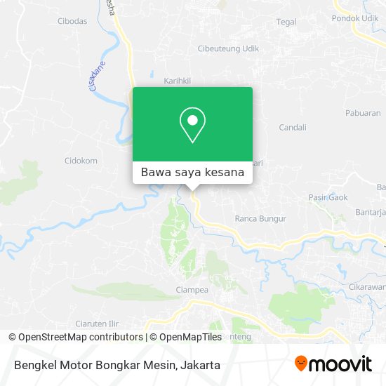 Peta Bengkel Motor Bongkar Mesin
