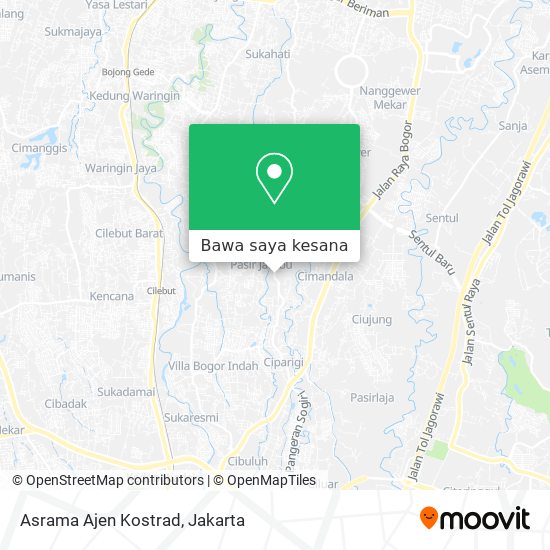 Peta Asrama Ajen Kostrad